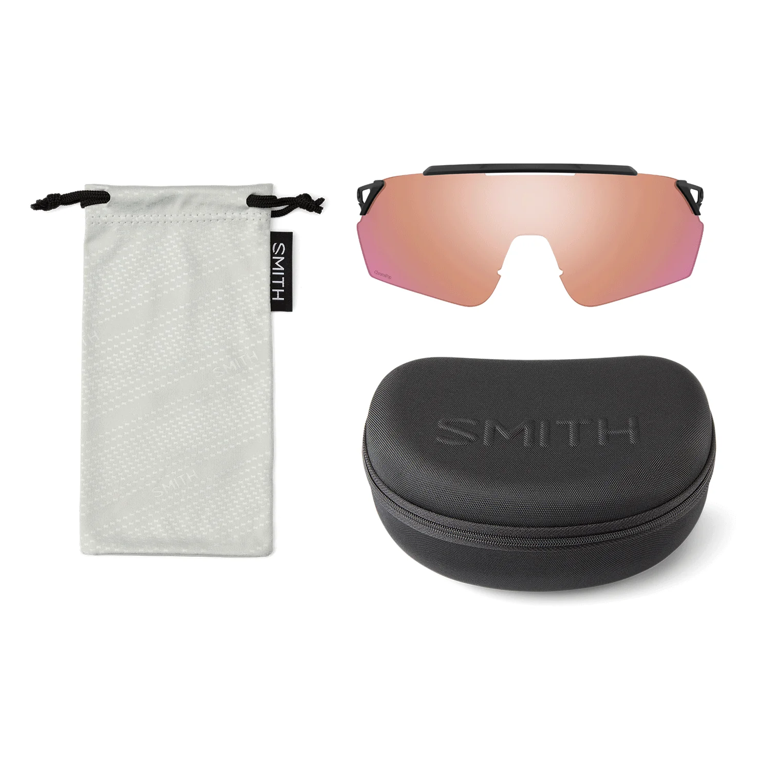 Smith Ruckus Sunglasses Matte White/ChromaPop Red Mirror - Image 2