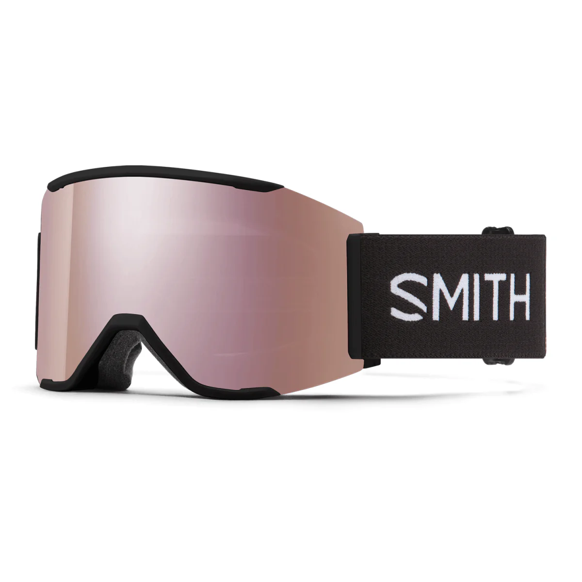 Smith Squad MAG Low Bridge Fit Goggles Black/ChromaPop Everyday Rose Gold Mirror + Chromapop Storm Rose Flash