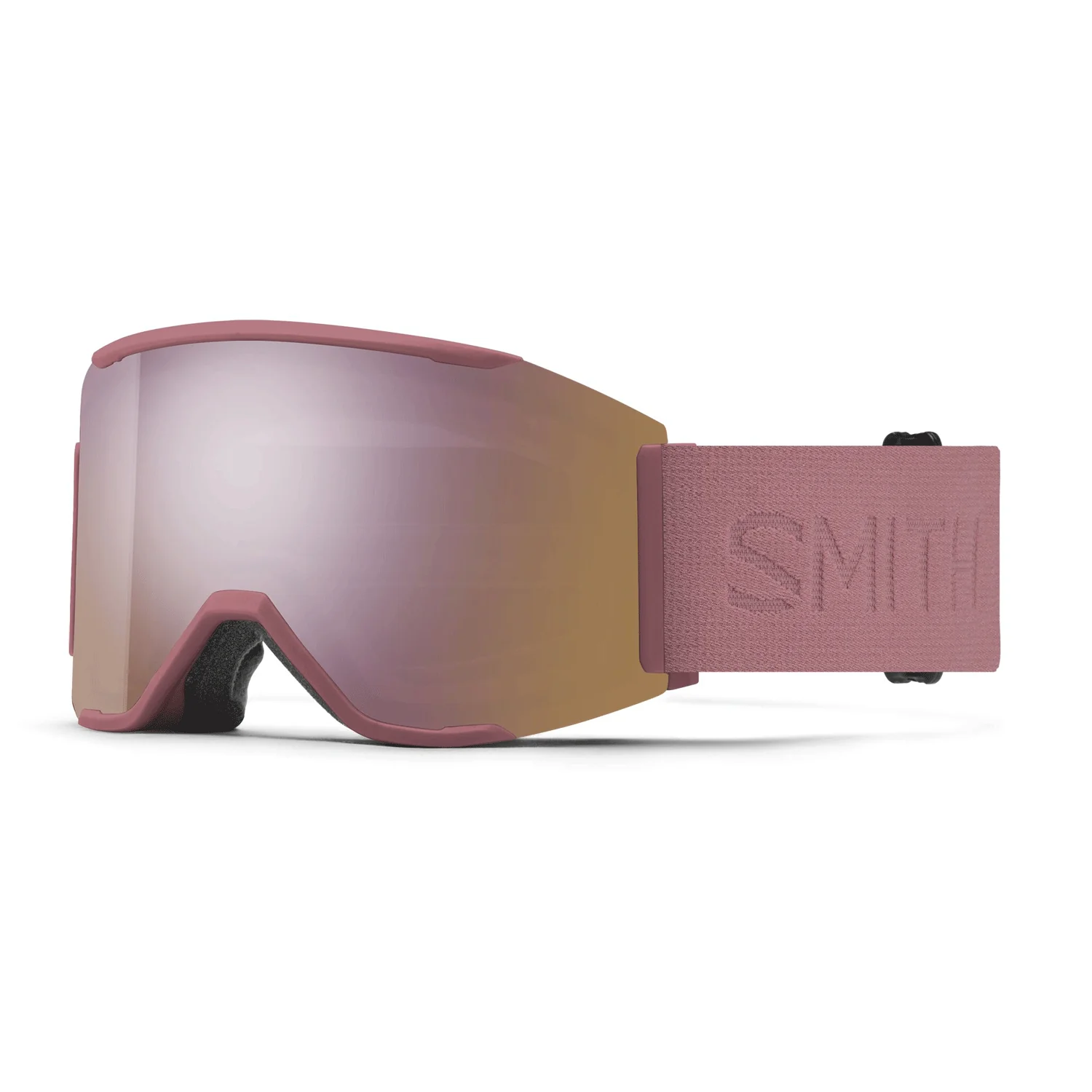 Smith Squad Mag Low Bridge Fit Goggles Chalk Rose/ChromaPop Everyday Rose Gold Mirror + Chromapop Storm Blue Sensor Mirror
