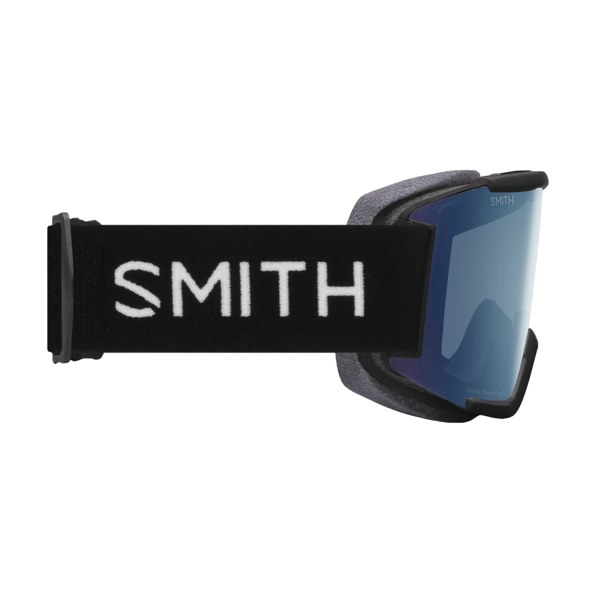 Smith Squad XL Low Bridge Fit Goggles Black/ChromaPop Everyday Blue Mirror + Chromapop Storm Blue Sensor Mirror - Image 3