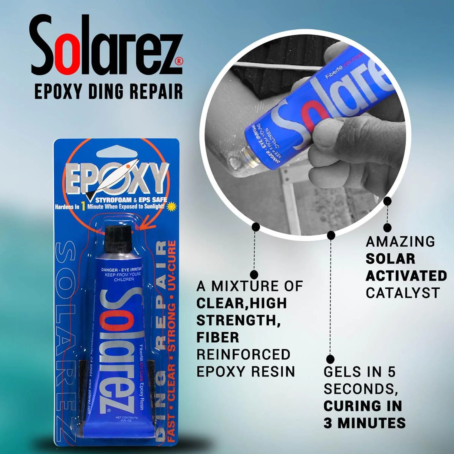 Solarez Epoxy Ding Repair 2.0oz - Image 2
