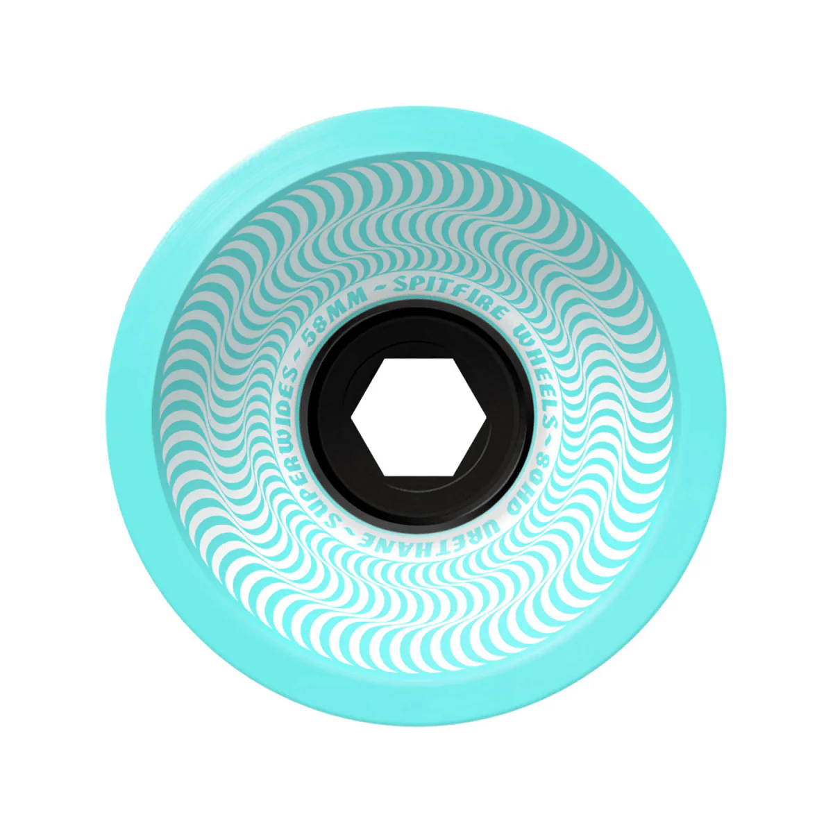 Spitfire 80HD Superwides Skate Wheels Seafoam Blue 58mm
