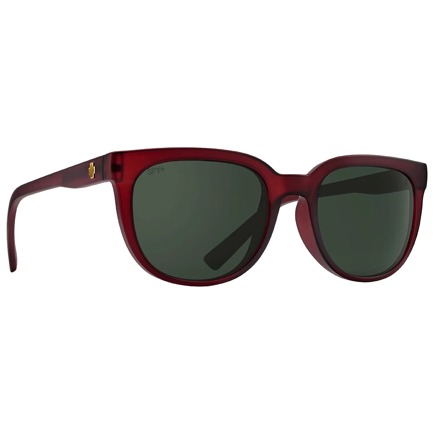 Spy Bewilder Sunglasses Matte Translucent Sienna Red/Happy Grey Green