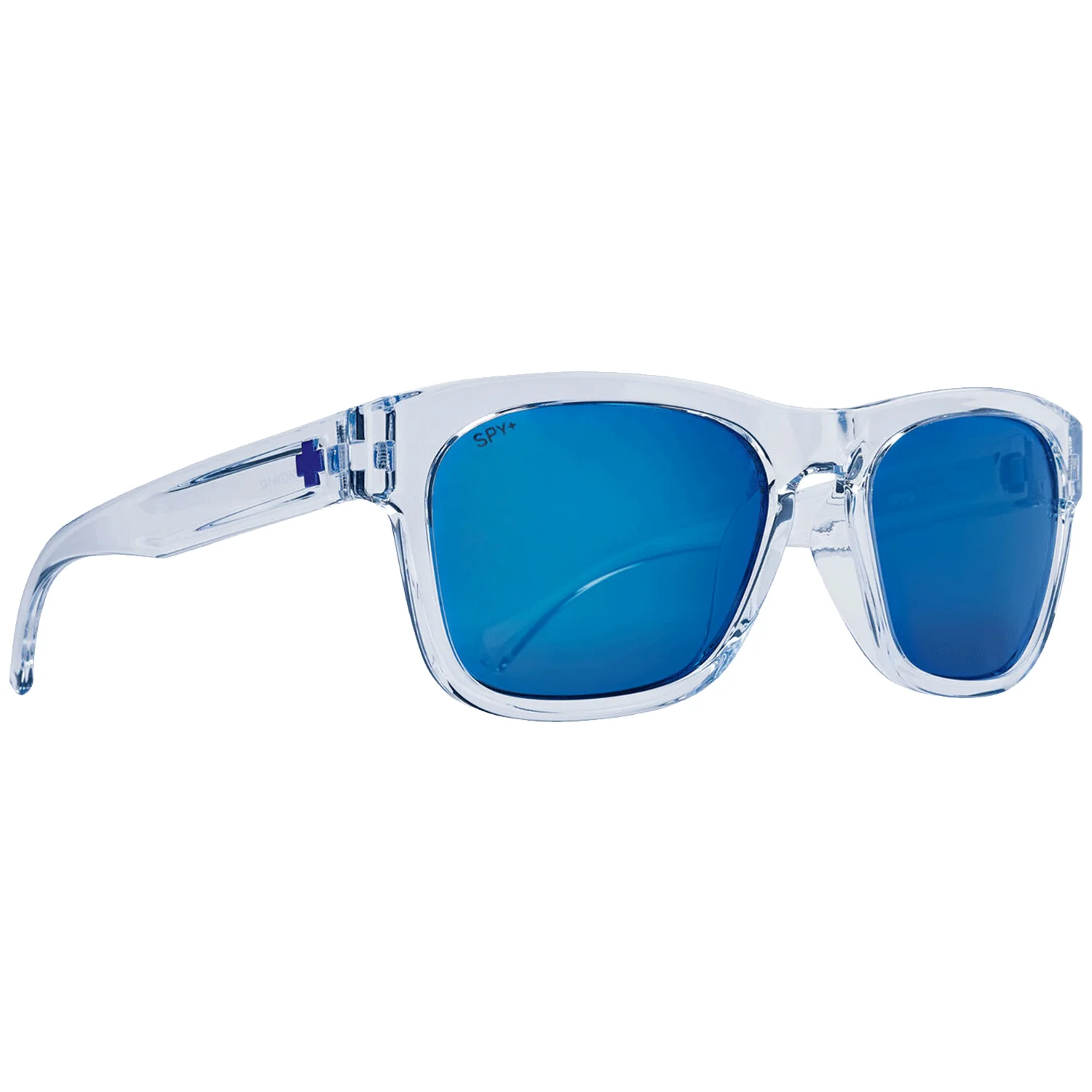 Spy Crossway Sunglasses Translucent Light Blue/Grey Navy Spectra Mirror