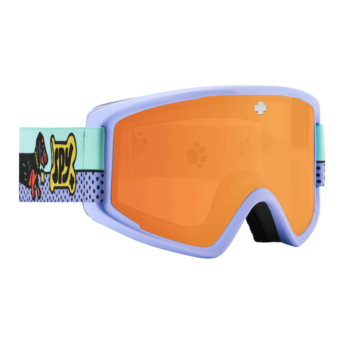 Spy Crusher Elite Jr Goggles Weiner Dog LL Persimmon