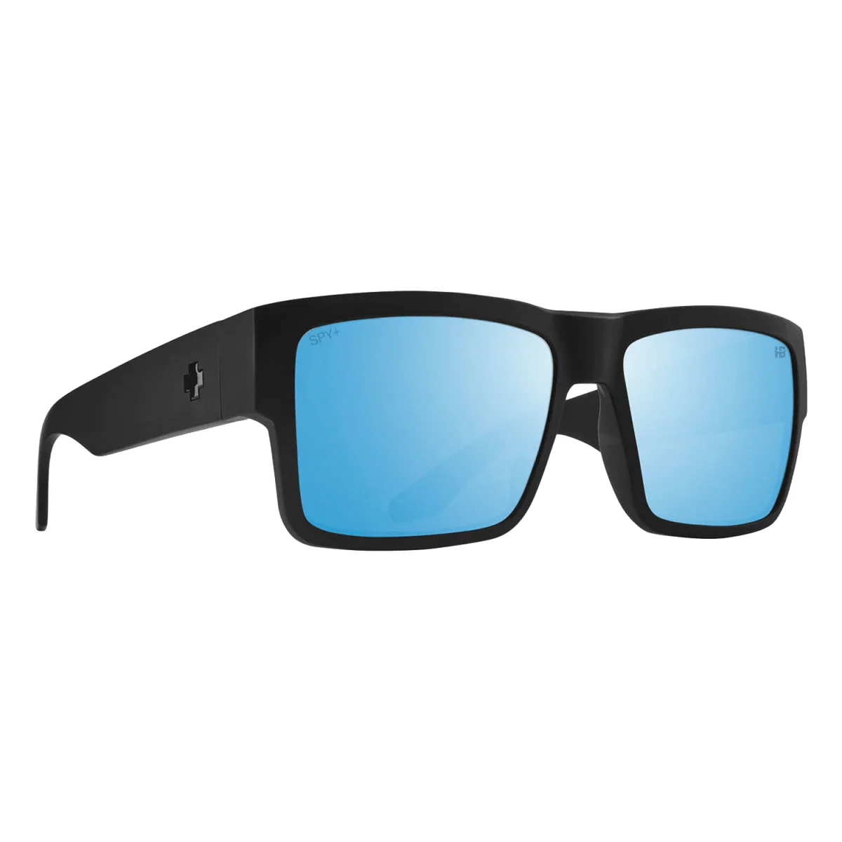 Spy Cyrus Sunglasses Matte Black/Happy Boost Bronze Polar with Ice Blue Spectra Mirror