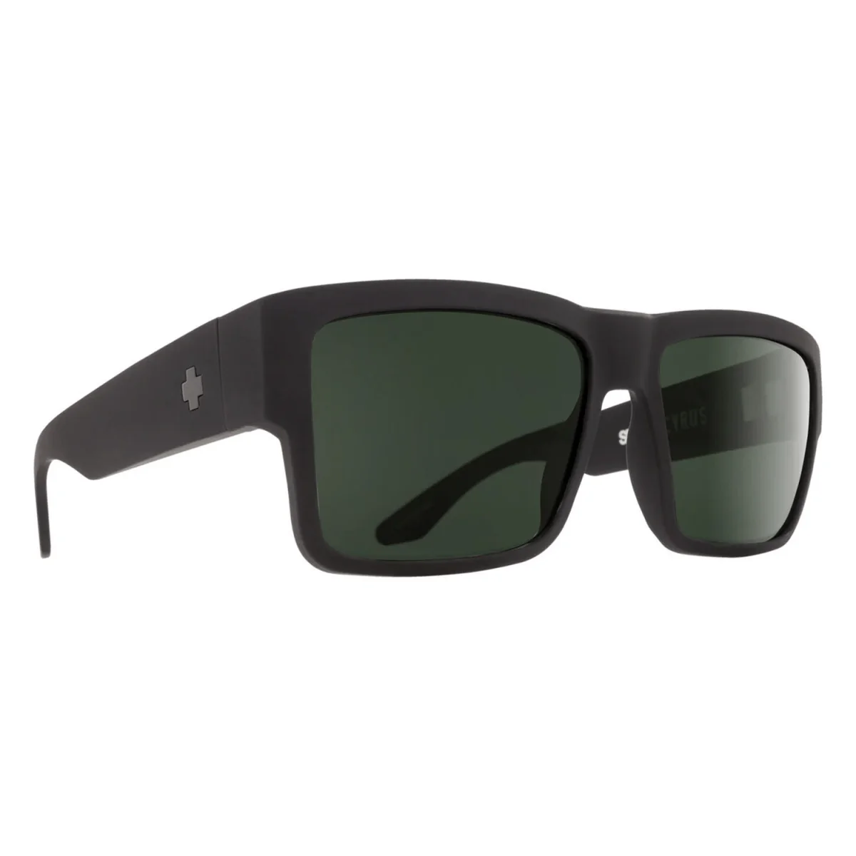 Spy Cyrus Sunglasses Soft Matte Black/Happy Grey Green Polar