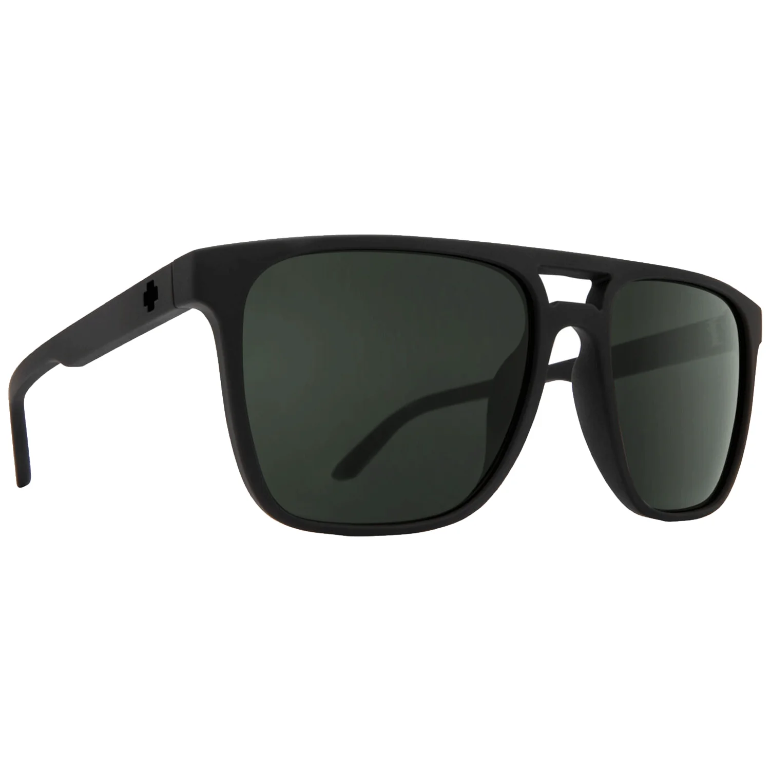 Spy Czar Sunglasses Soft Matte Black/Happy Grey Green Polar