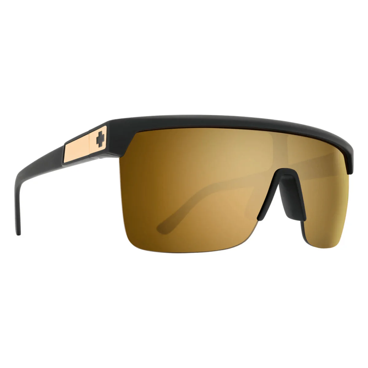 Spy Flynn 5050 25 Anniversary Sunglasses Matte Black Gold/Happy Bronze Gold Mirror