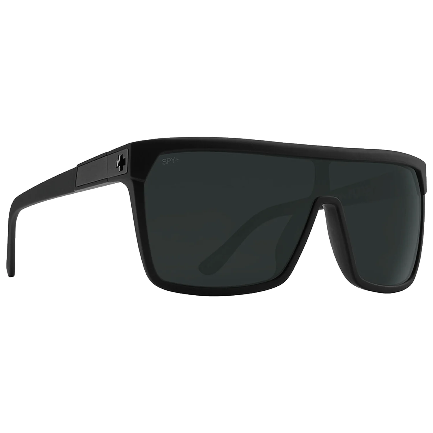 Spy Flynn Sunglasses Soft Matte Black/Happy Boost Polar Black Mirror
