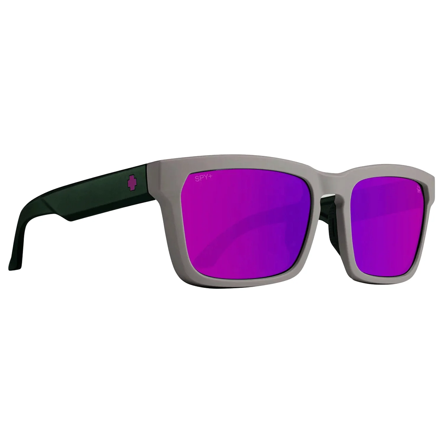 Spy Helm Tech Sunglasses Grey Dark Green/Happy Bronze Purple Spectra Mirror