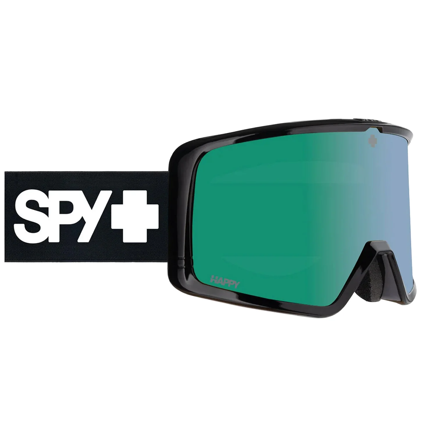 Spy Megalith Goggles Everblack/Happy Rose Tropical Green Mirror + Clear