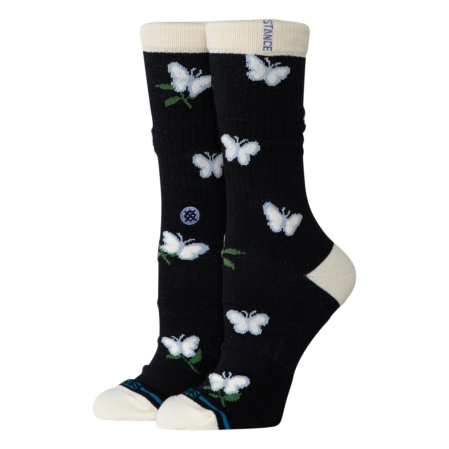 Stance Meadows Crew Sock Black