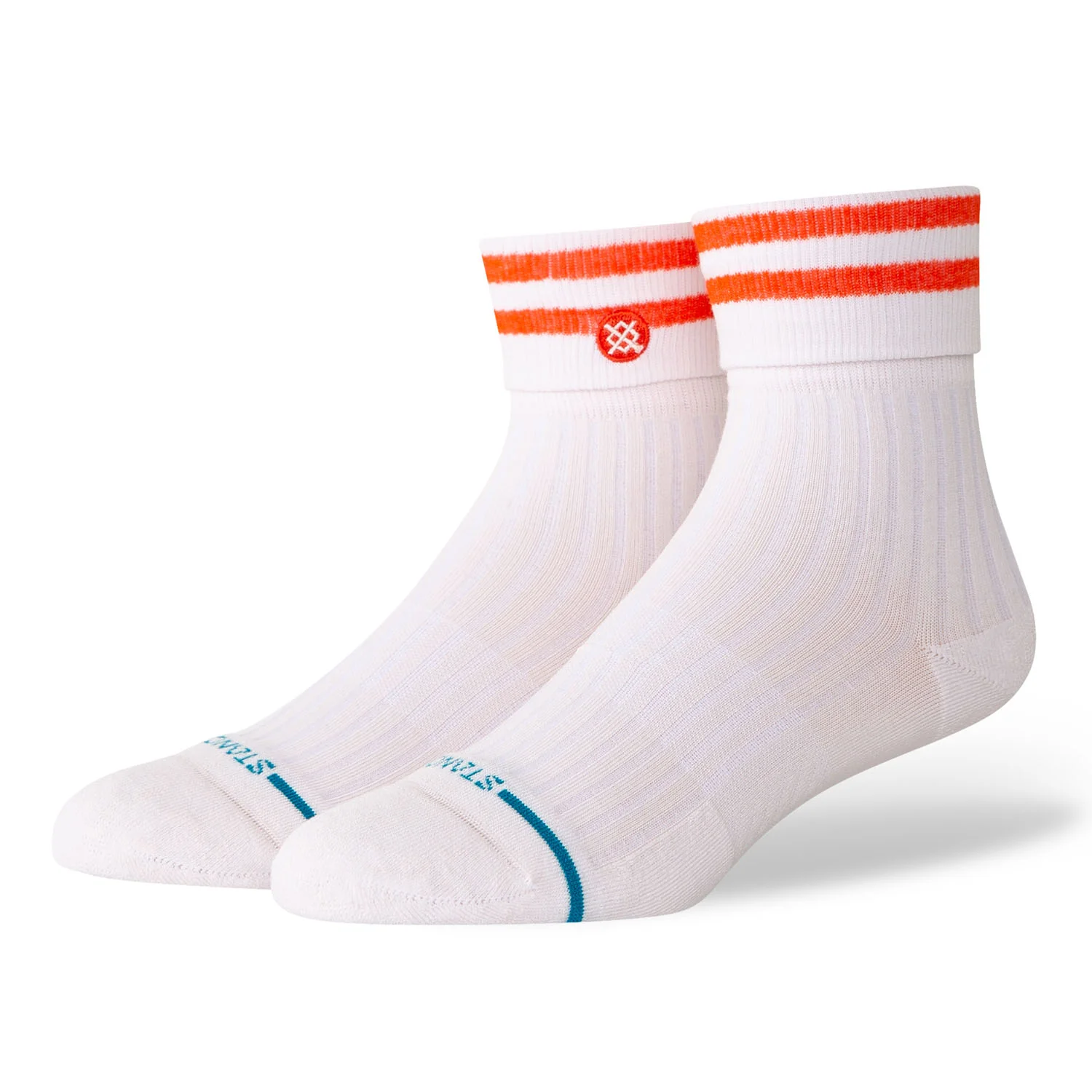 Stance Roll Cuff Quarter Sock Pinkfade