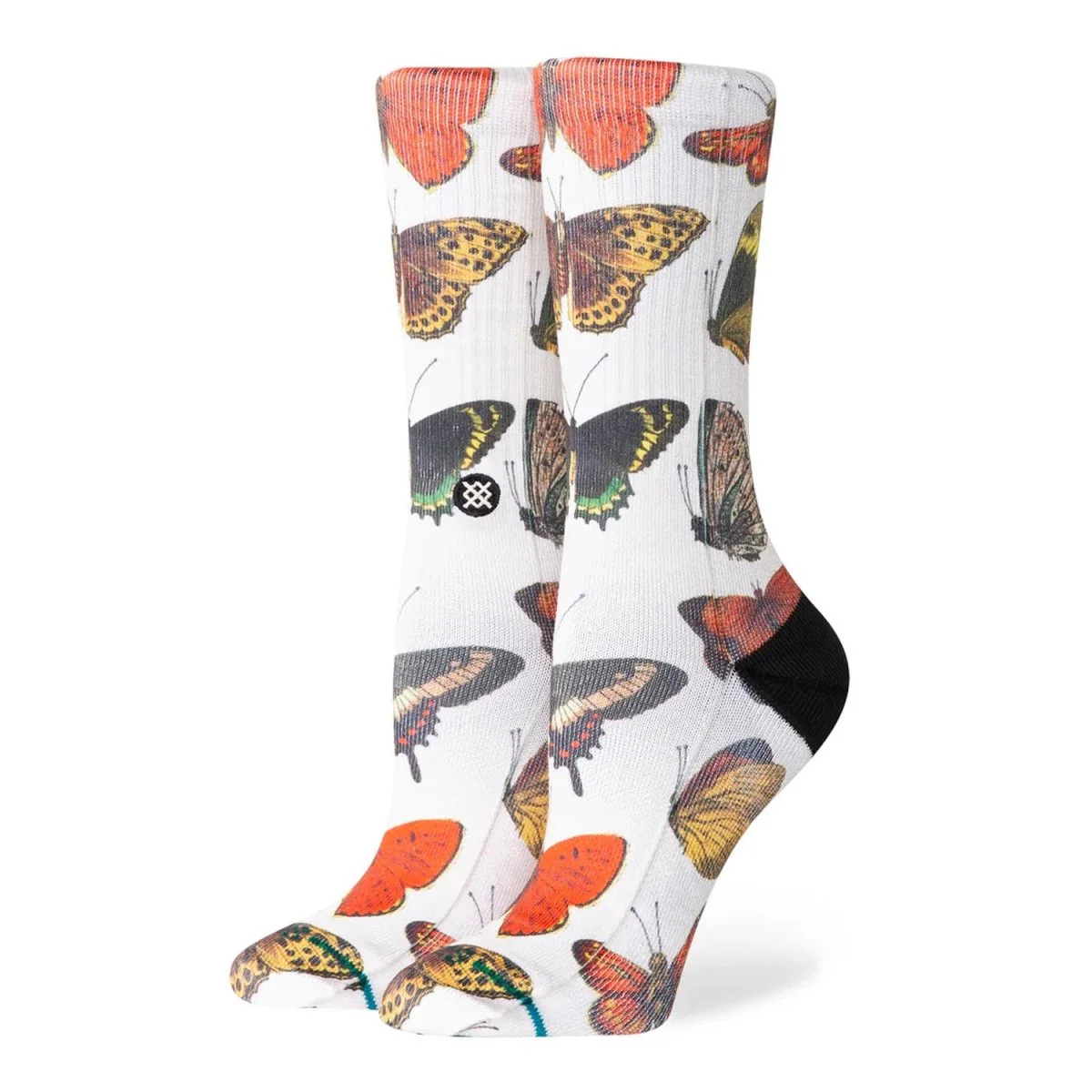 Stance Women's Flutterby Crew Sock Canvas