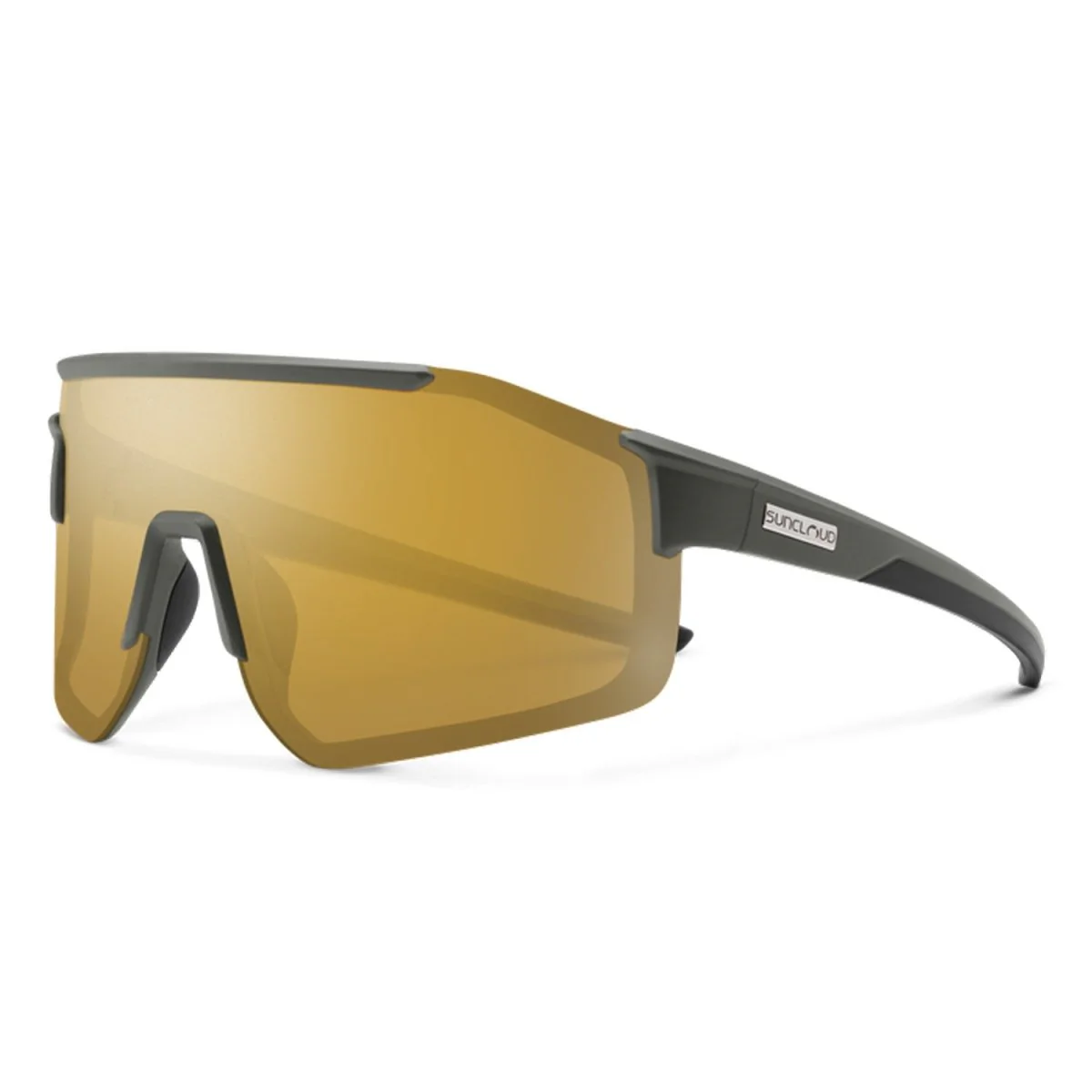 Suncloud Domain Sunglasses Matte Olive/Polarized Sienna Mirror