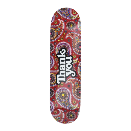 Thank You Paisley Logo Skate Deck 8.0"
