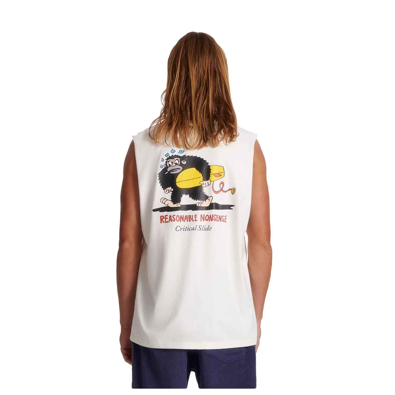 The Critical Slide Society Men's Nonsense Muscle Tank Vintage White