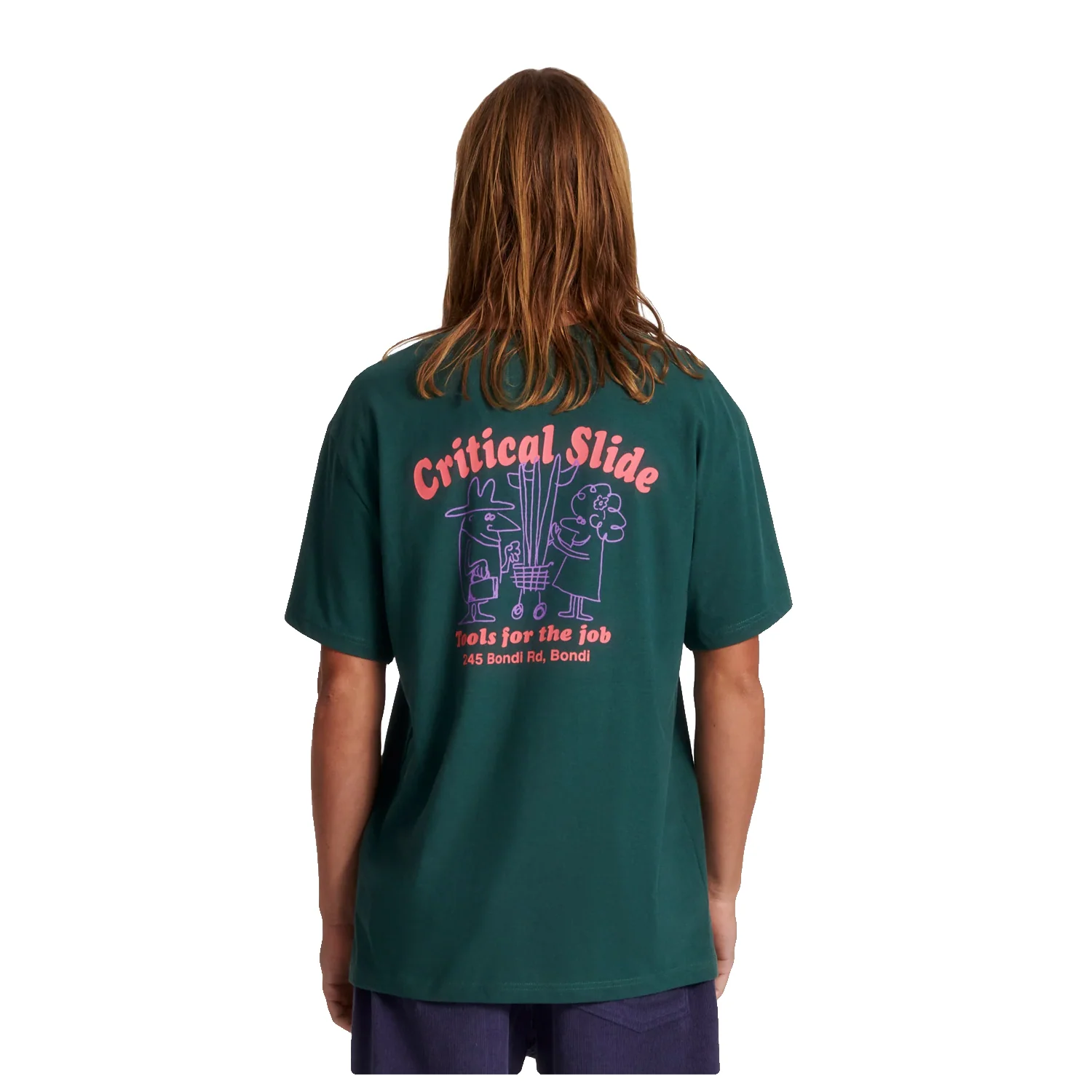 The Critical Slide Society Men's Trollied T Shirt Pine
