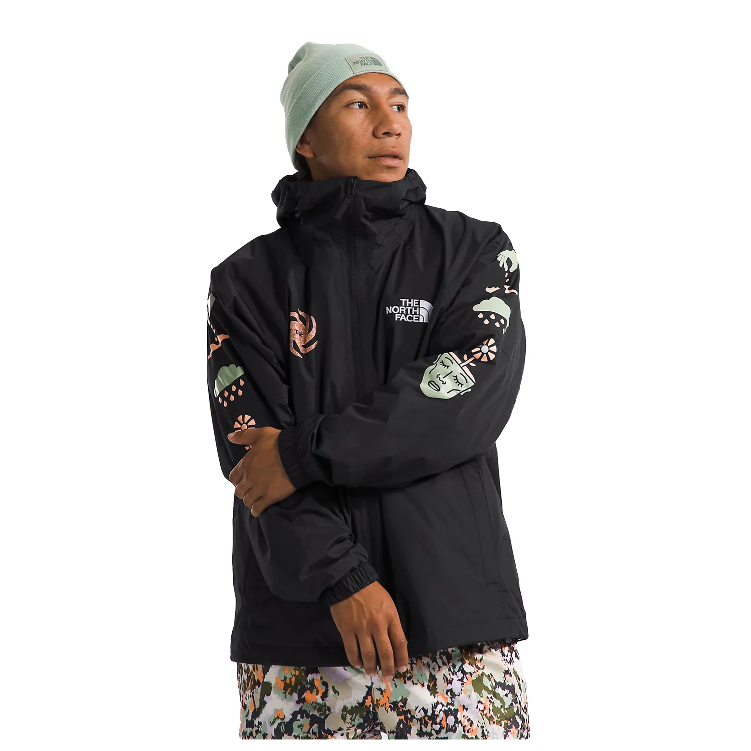 The North Face Men's Build Up Jacket 2024 TNF Black/Misty Sage