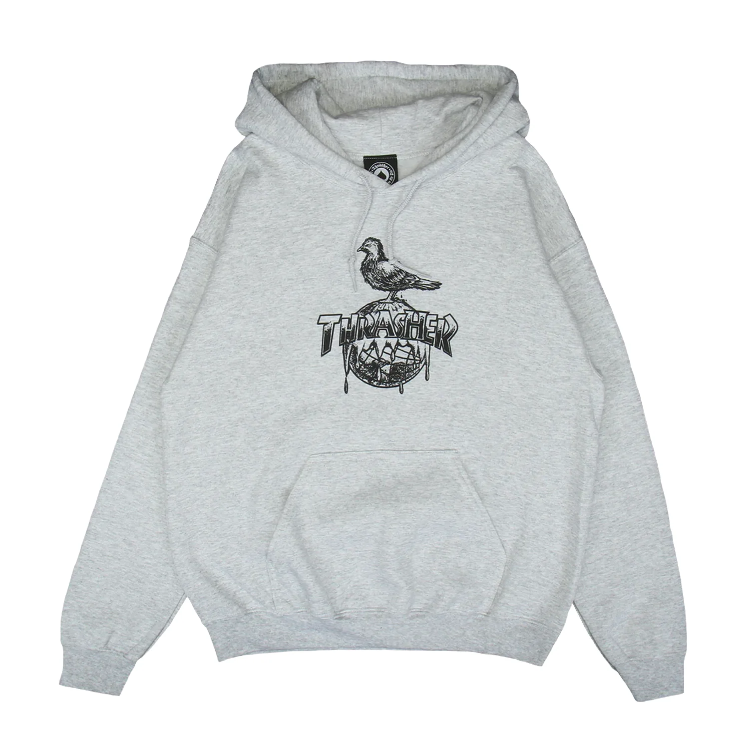 Thrasher x Anti-Hero Cover The Earth Hoodie Ash Grey