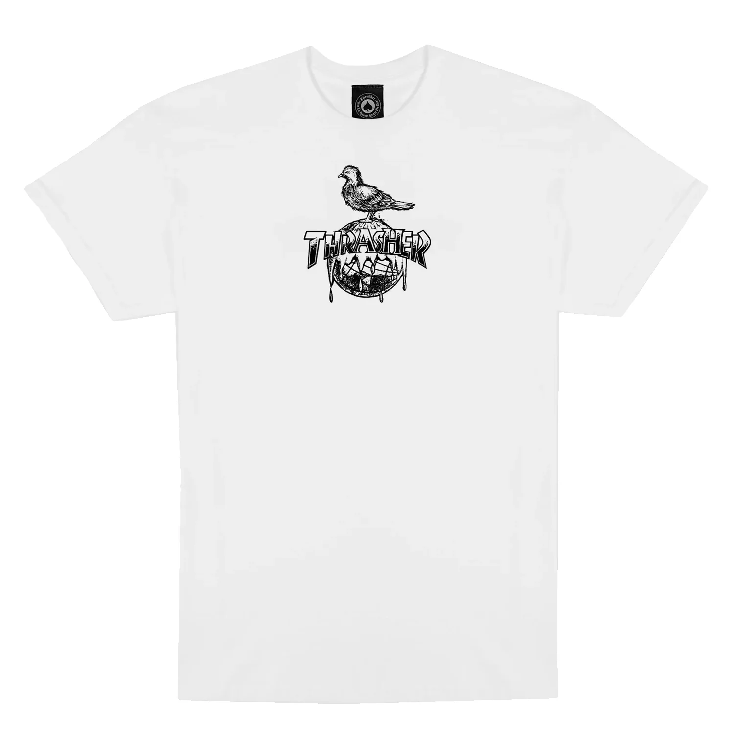 Thrasher x Anti-Hero Men's Cover The Earth T Shirt White