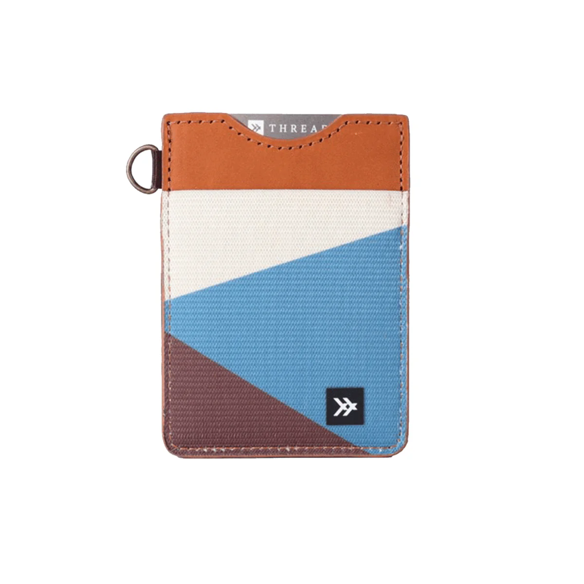 Thread Vertical Wallet Fine Line Blue