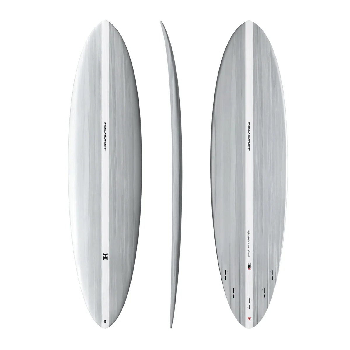 Thunderbolt Mid 6 Mini TBR Surfboard 6'4" Candy/White FCS2