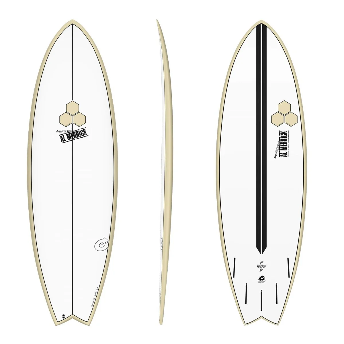 Torq Channel Islands Pod Mod X-Lite Surfboard Sand Rails 6'2"