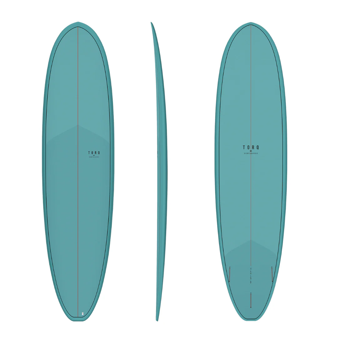 Torq Mod Fun TET Volume Plus Surfboard Pewter Blue Pattern 7'4"