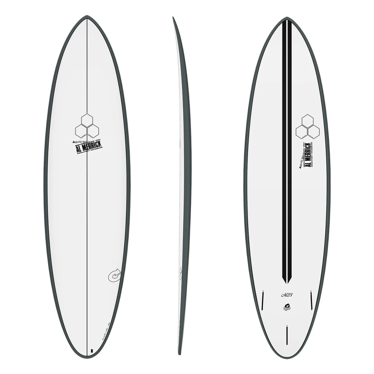 Torq x Channel Islands M23 Surfboard X-Lite Graphite Rail + Pinline 6'8"