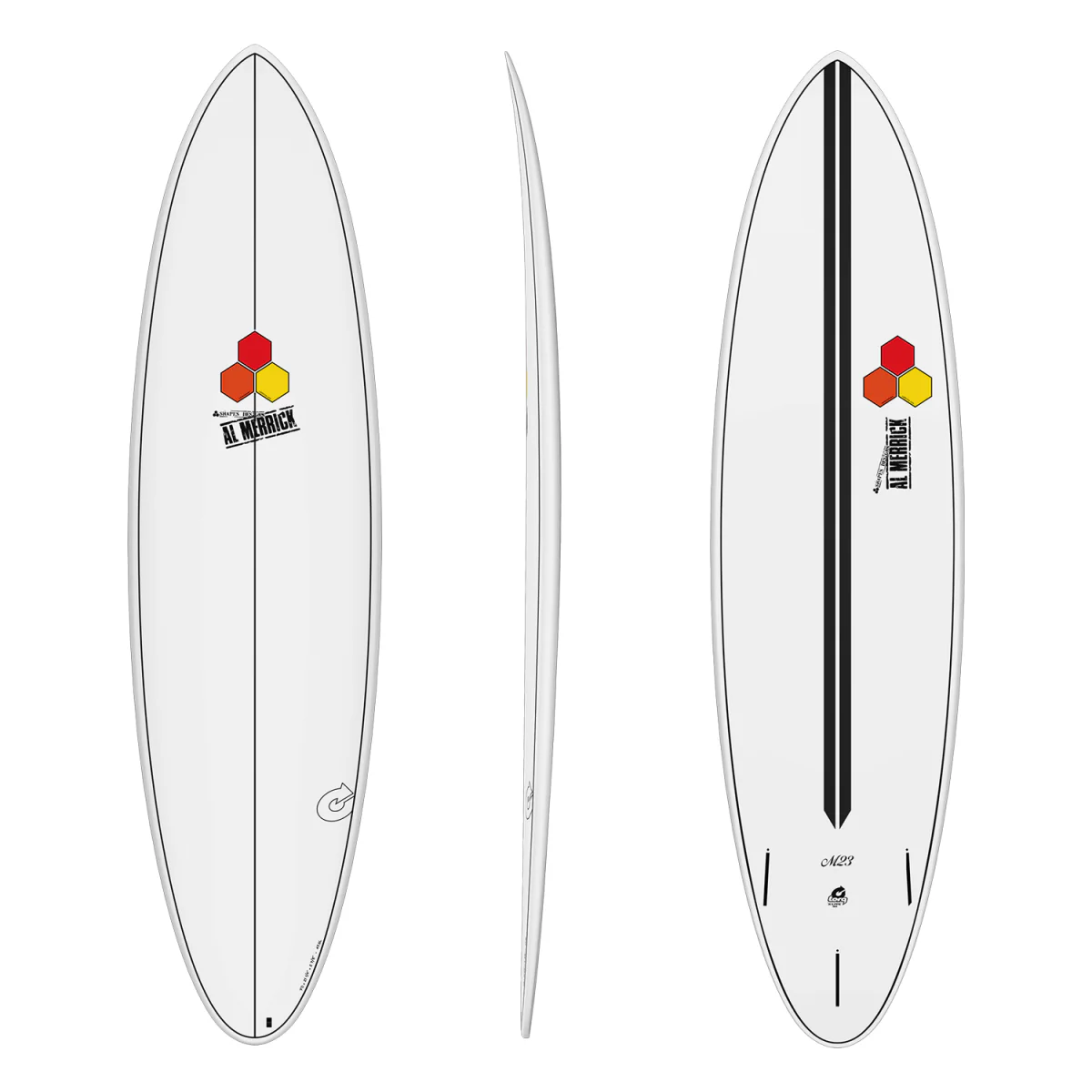 Torq x Channel Islands M23 Surfboard X-Lite White + Pinline 7'4"