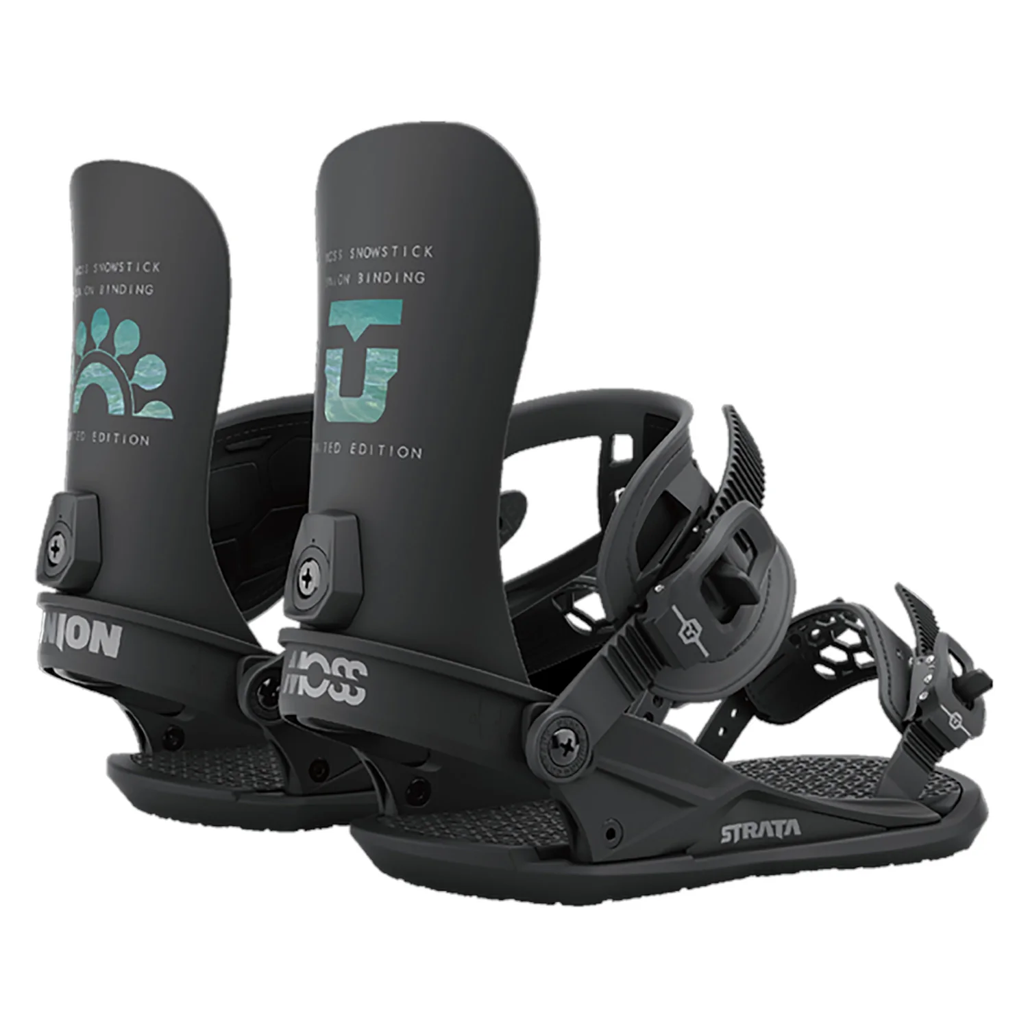 Union Strata x Moss Snowstick Snowboard Bindings 2023