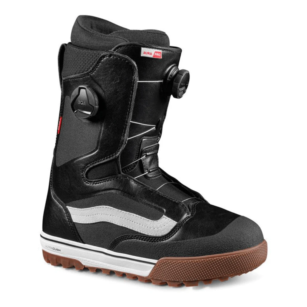 Vans Men's Aura Pro Snowboard Boots 2025 Black/White