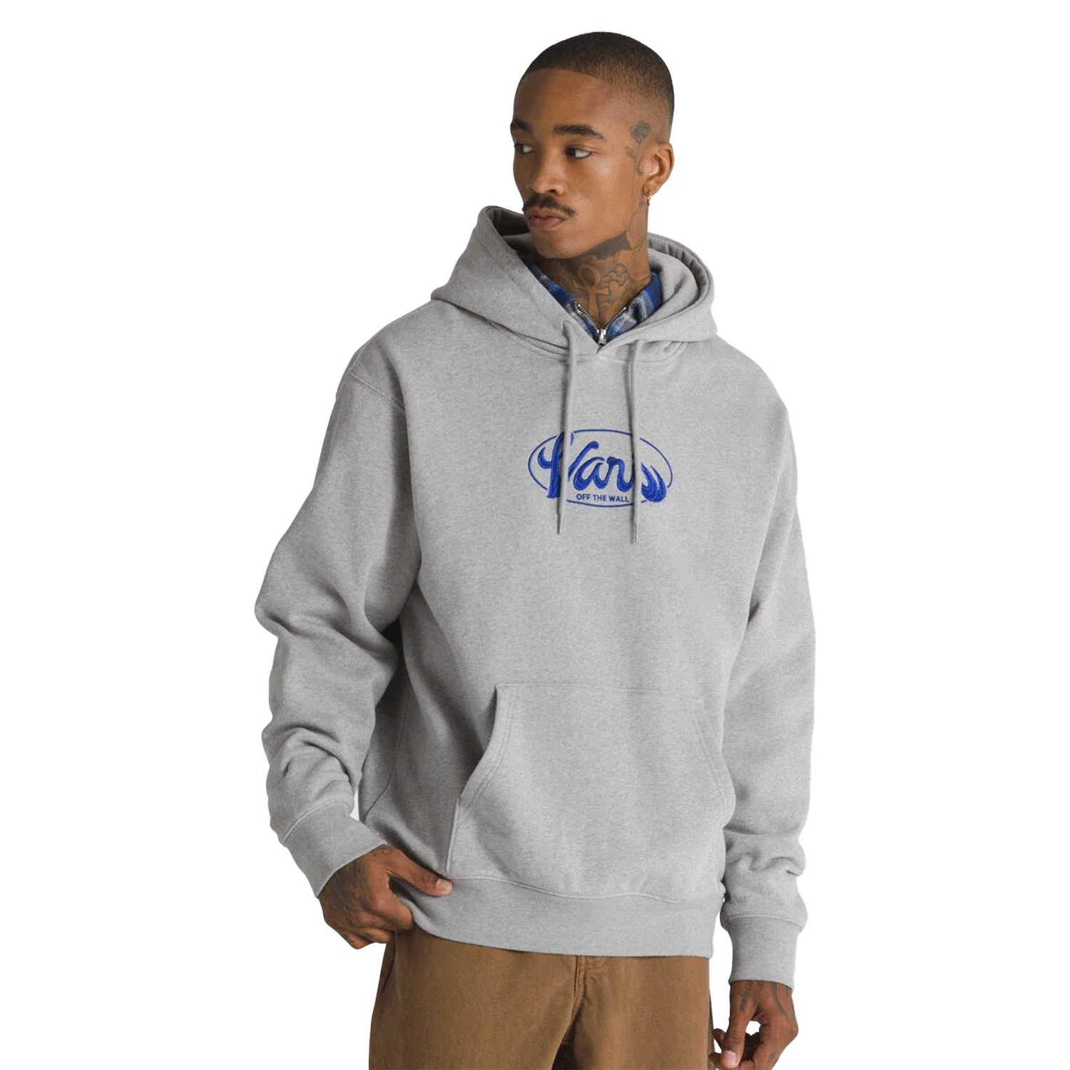 Vans Men's Global Line Loose Pull Over Sweater Cement Heather