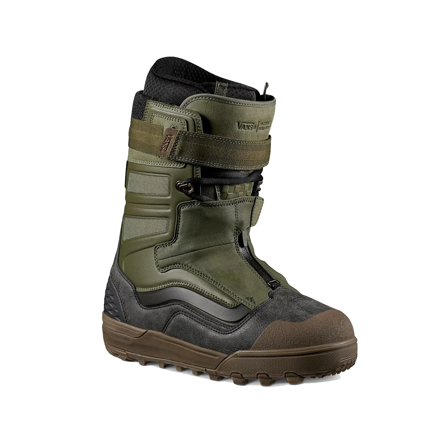 Vans Men's Hi-Country & Hell-Bound Snowboard Boots 2024 Olive/Gum