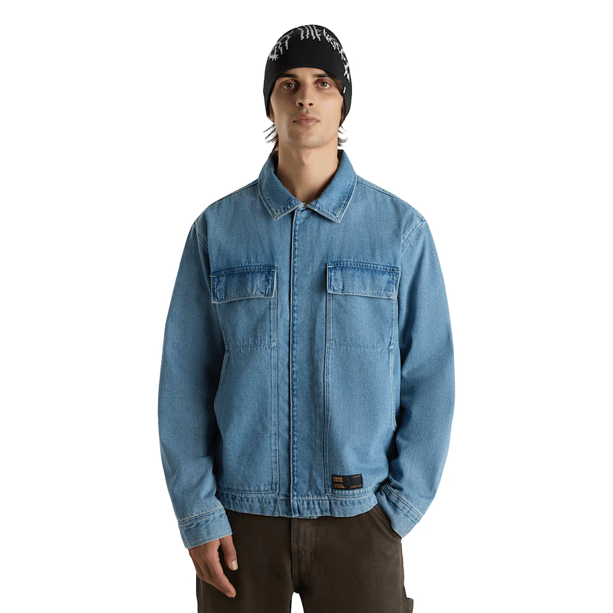 Vans Men's McAvoy Denim Station Jacket Stonewash Blue