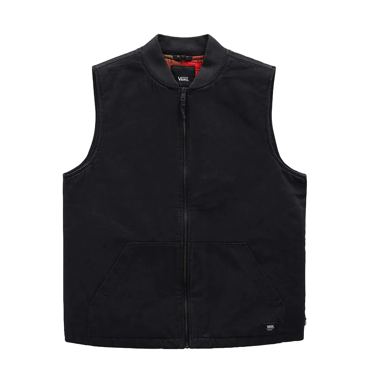 Vans Men's Plaid Talbot Vest Black/Taos Taupe