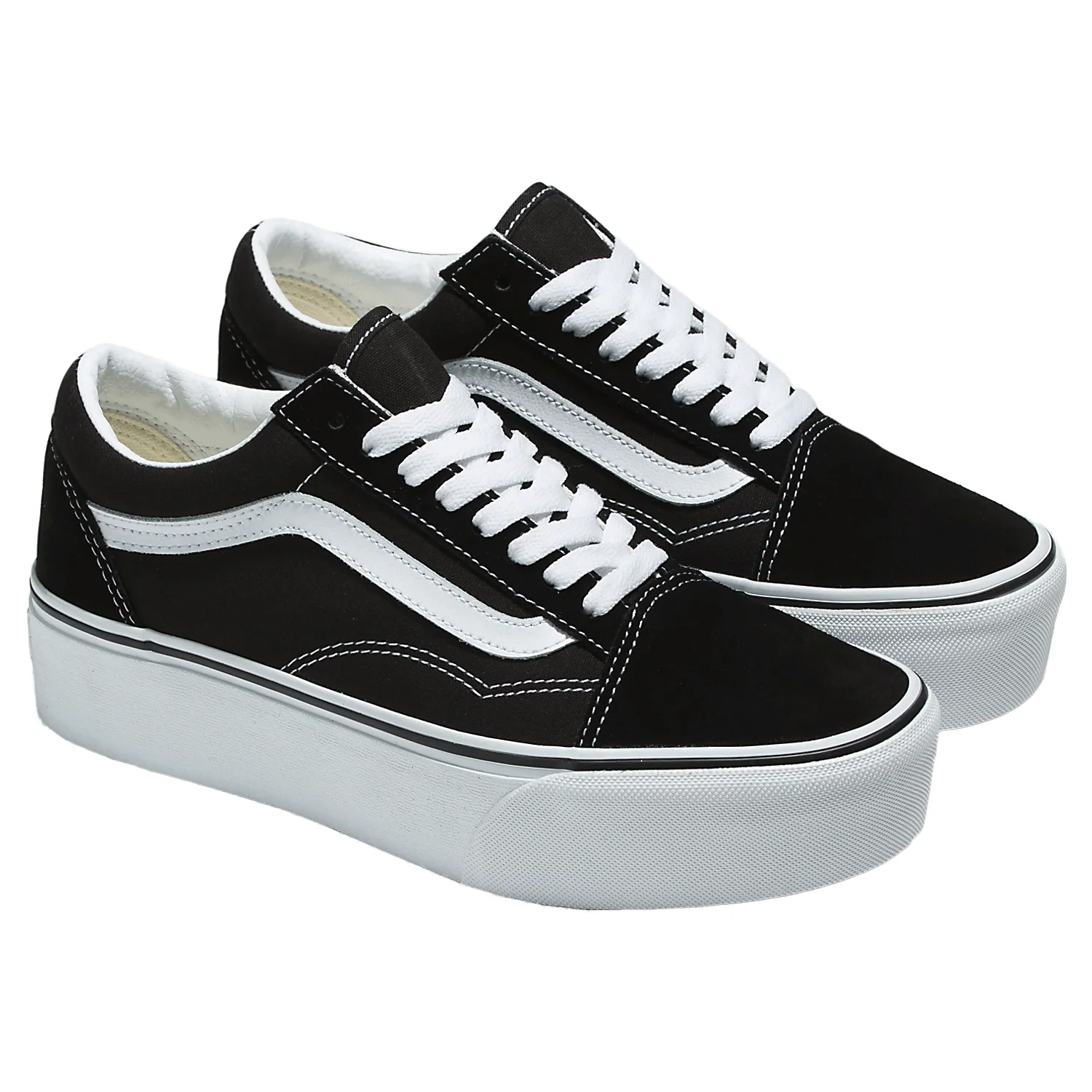 Vans Old Skool Stackform Shoe Black/True White