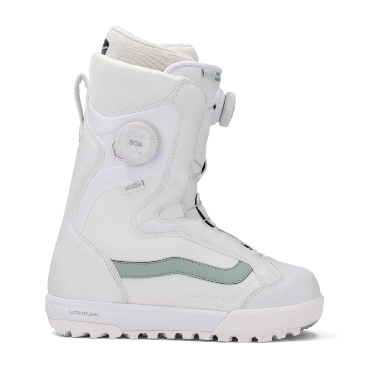 Vans Women's Encore Pro Snowboard Boots 2026 30th Anniversary White/Gray Olive