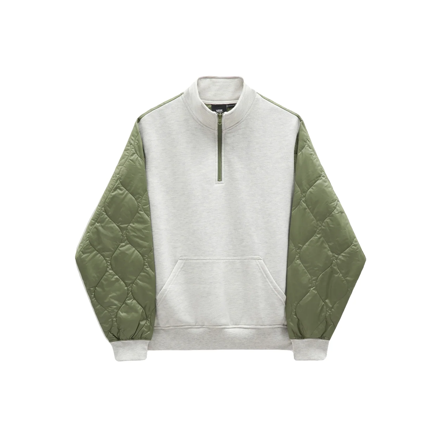 Vans Women's Peake Mock Half Zip Sweater Oatmeal Heather