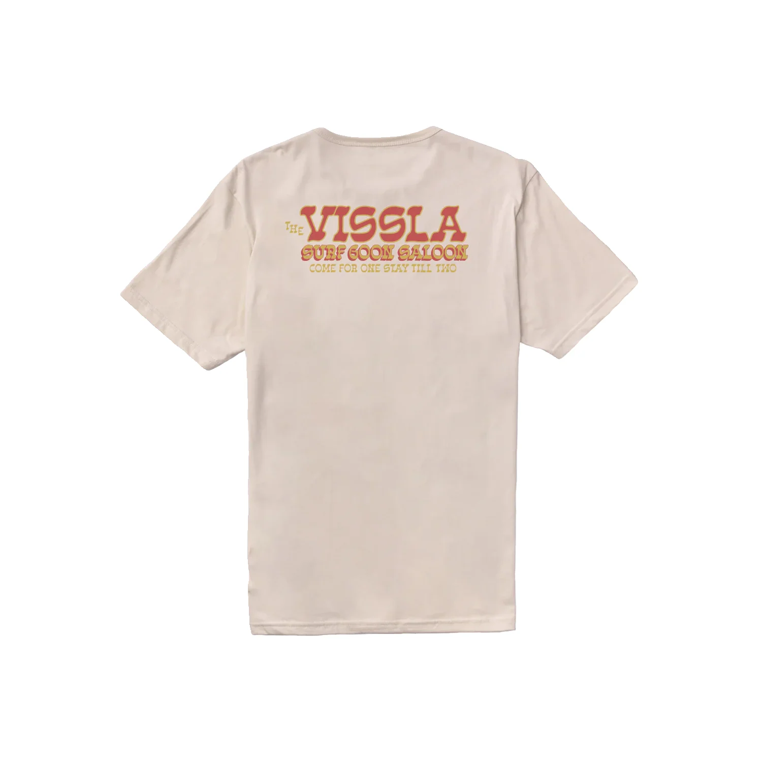 Vissla Men's Surf Goon Saloon Organic Pocket T Shirt Bone