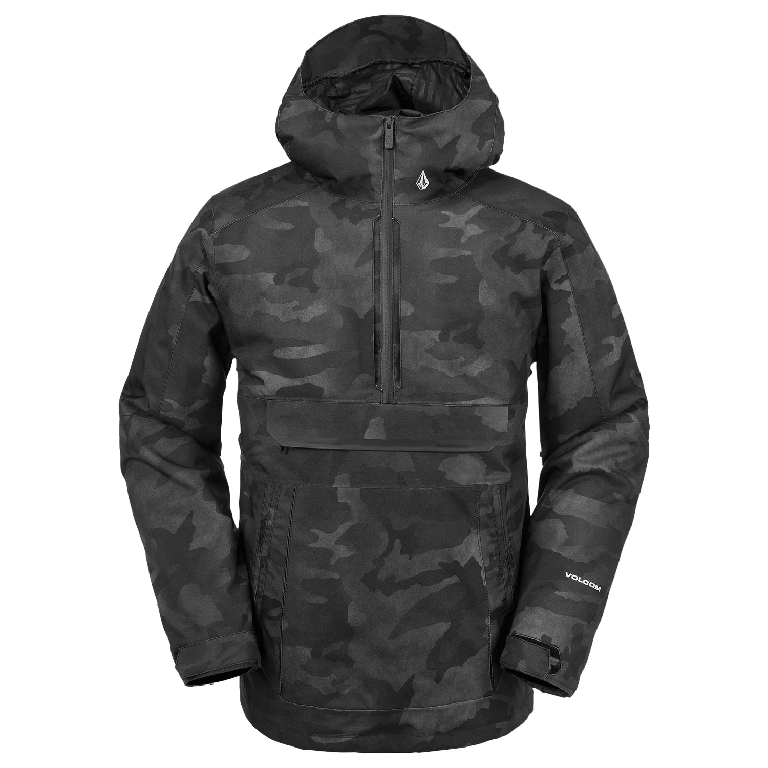 Volcom Men's Brighton Pullover Jacket 2024 Black Camo