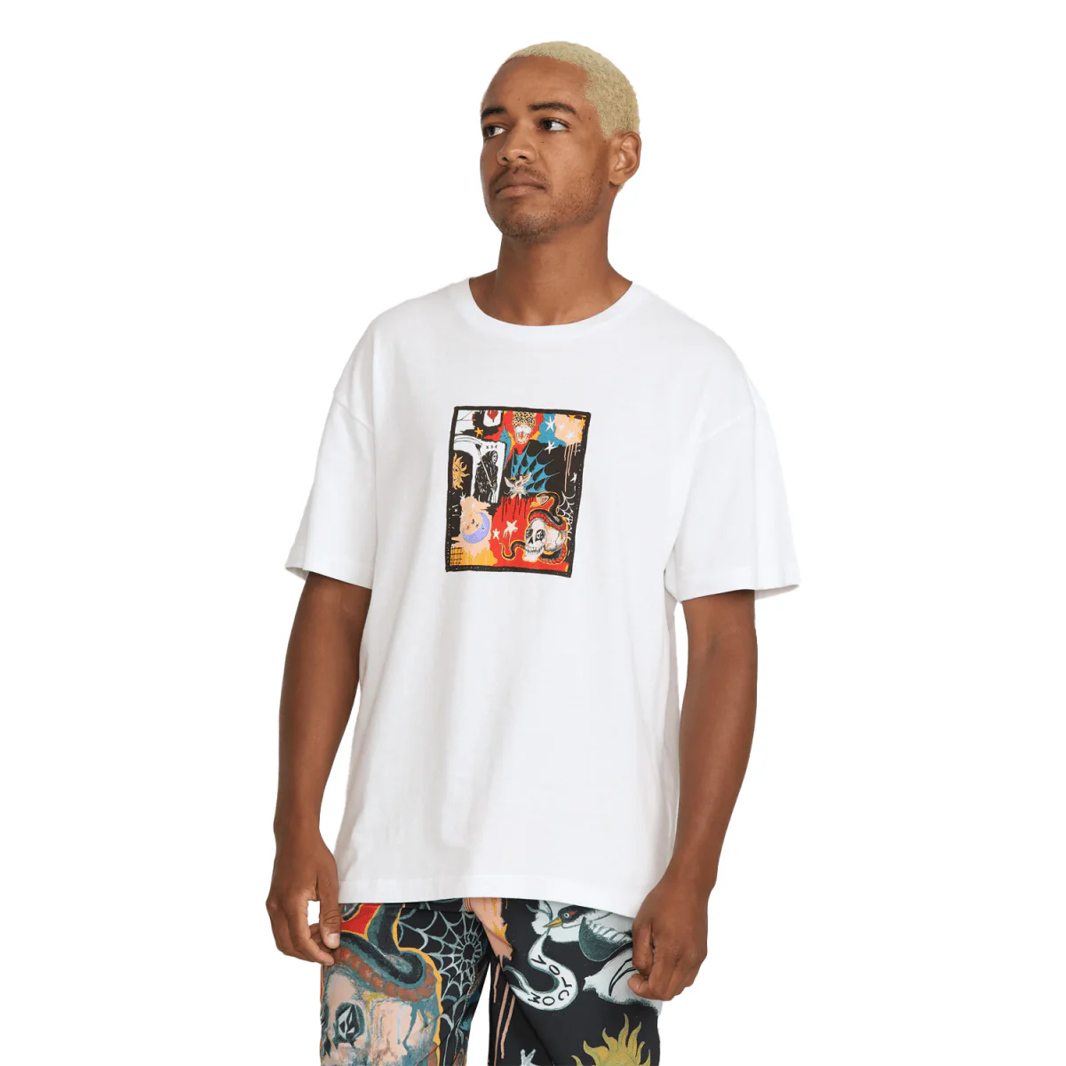 Volcom Men's FA Seth Conboy Web S/S T-Shirt White
