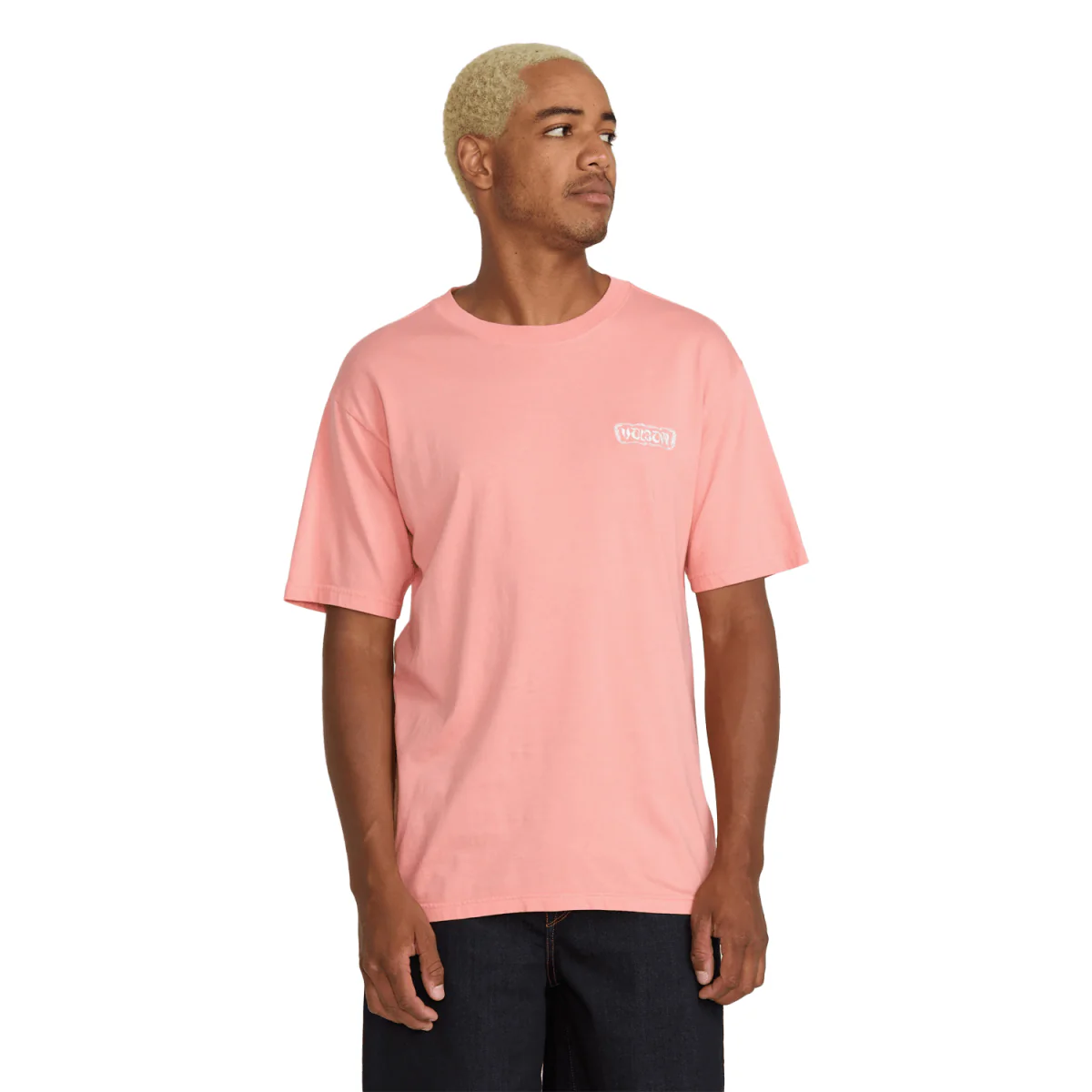 Volcom Men's Groovin S/S T-Shirt Peach Fuzz