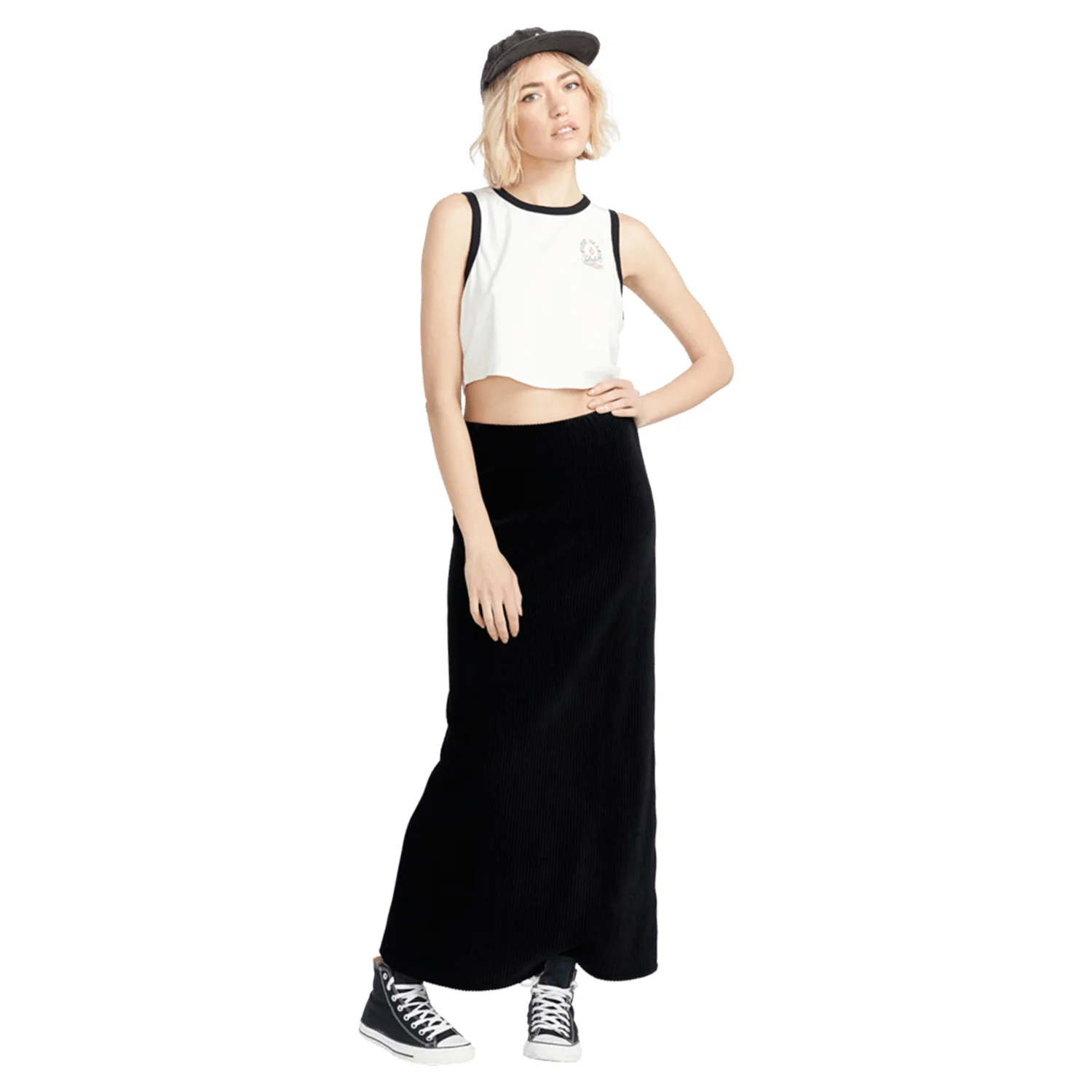 Volcom Women's Cording To U Skirt Black
