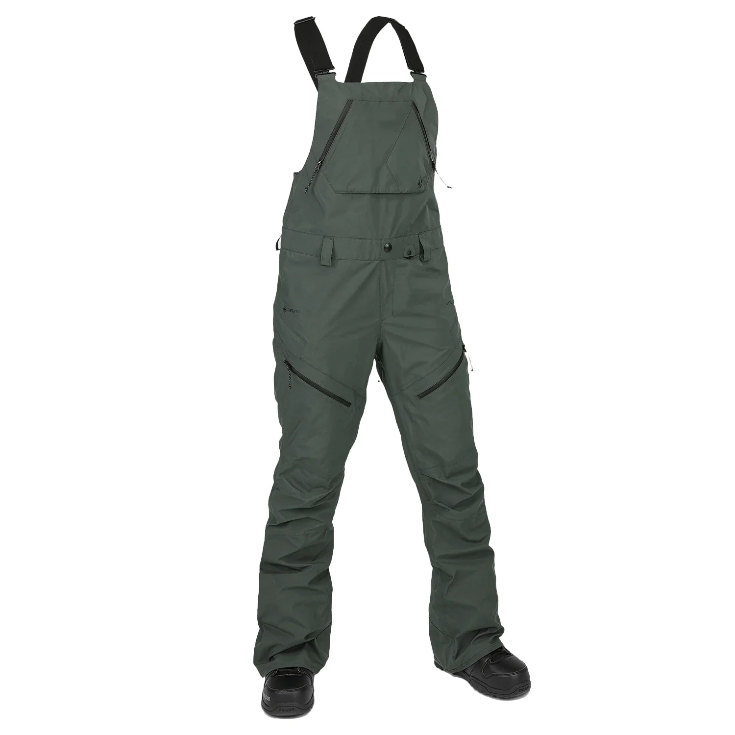Volcom Women's Elm Stretch Gore-tex Overall Bib Pant 2024 Eucalyptus