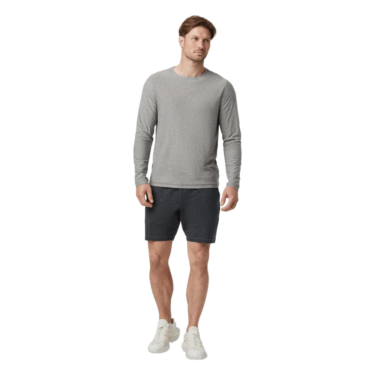 Vuori Men's Ponto Performance 7" Short Charcoal Heather