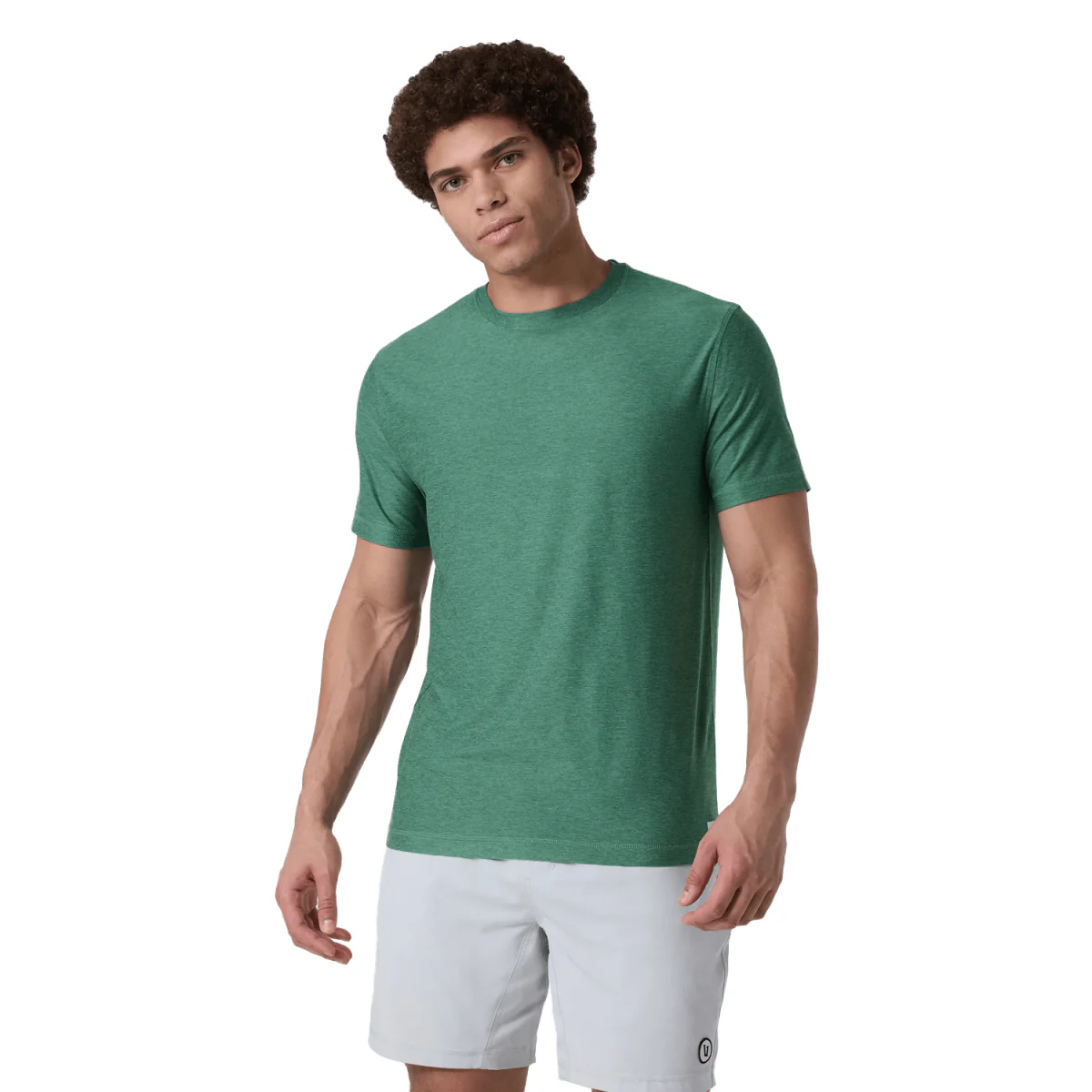 Vuori Men's Strato Tech T-Shirt Hedge Green Heather
