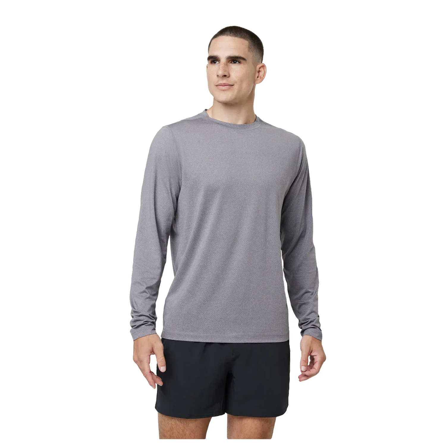 Vuori Men's Tradewind Performance 2.0 L/S Top Port Heather